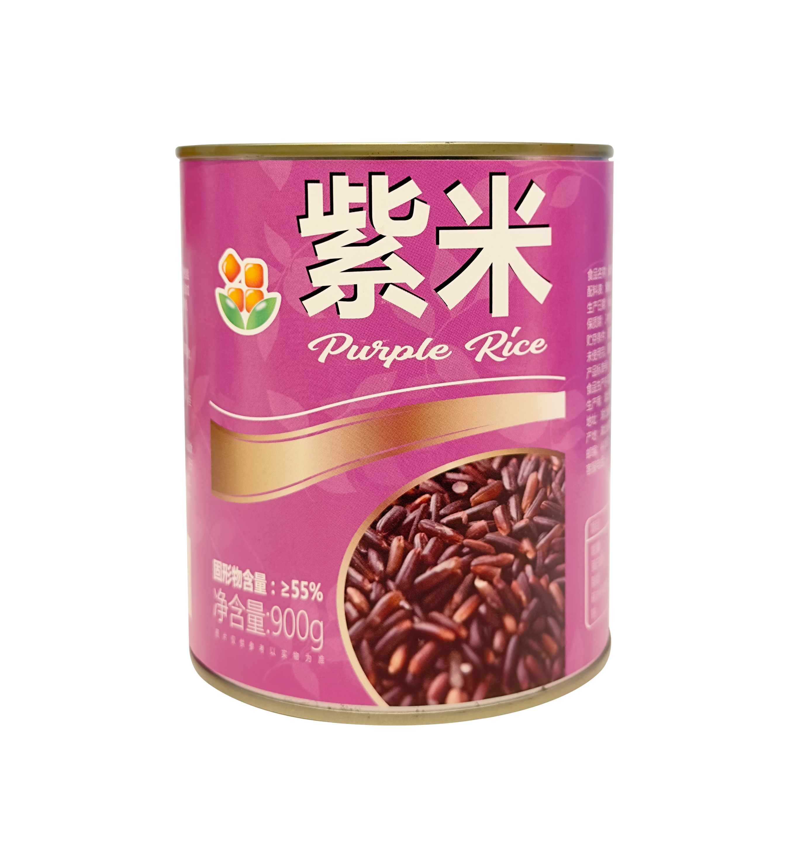Canned purple rice